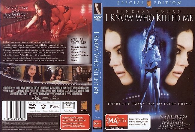 dvd cover I Know Who Killed Me (2007) SE R4