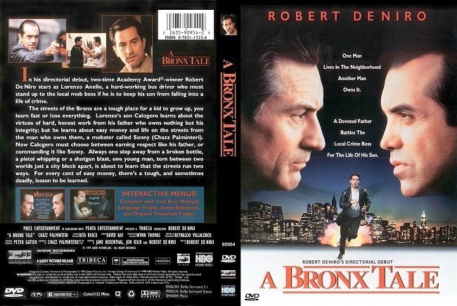 dvd cover A Bronx Tale (1993) R1