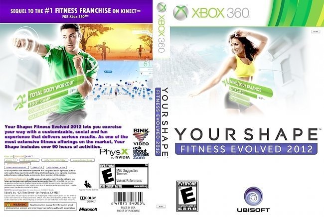 dvd cover Your Shape Fitness Evolved 2012