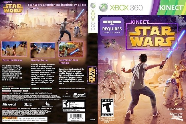 dvd cover Kinect Star Wars