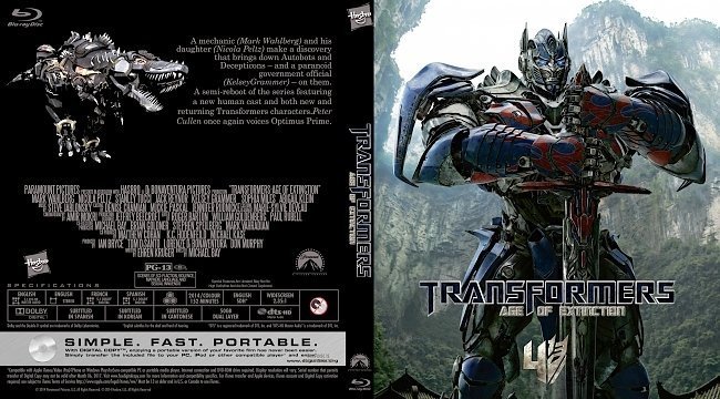 Transformers: Age of Extinction  R0 Custom Blu-Ray 