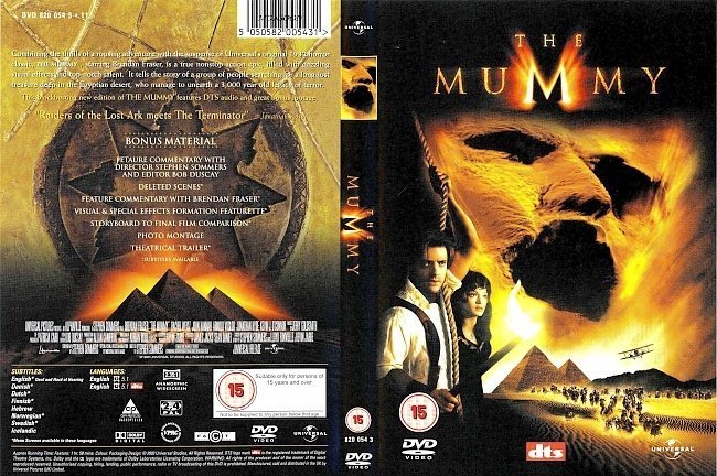dvd cover The Mummy 1999 R2