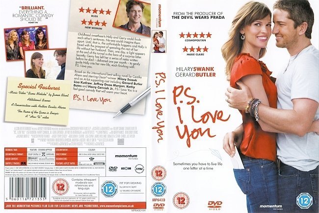 dvd cover P.S. I Love You (2007) WS R2