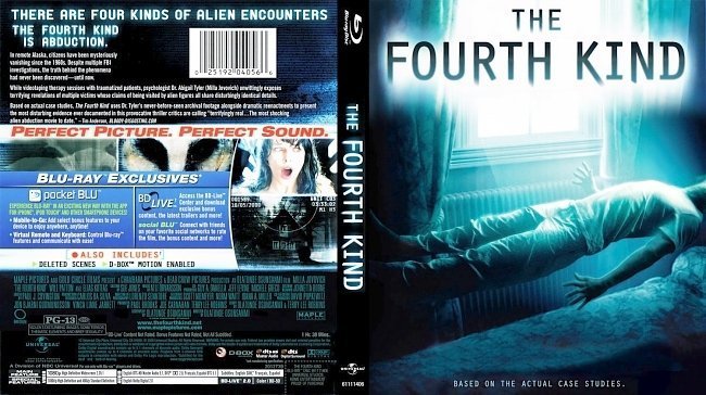 dvd cover The Fourth Kind Blu ray Scan 2