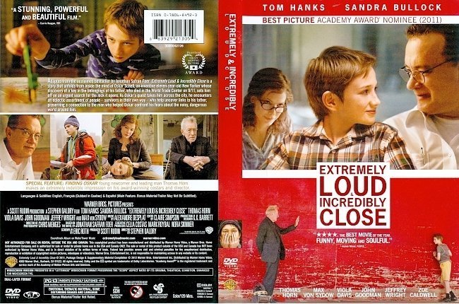 dvd cover Extremely Loud & Incredibly Close (2011)