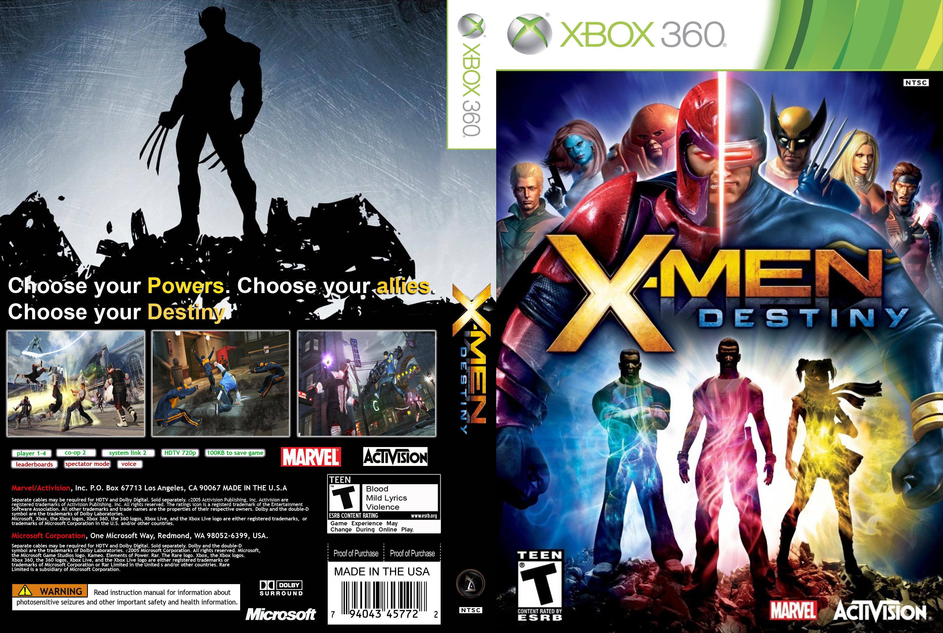 Choose power. Xbox 360 x-men Destiny. X men Xbox 360. Игры Xbox 360 x man. Люди Икс Дестини.