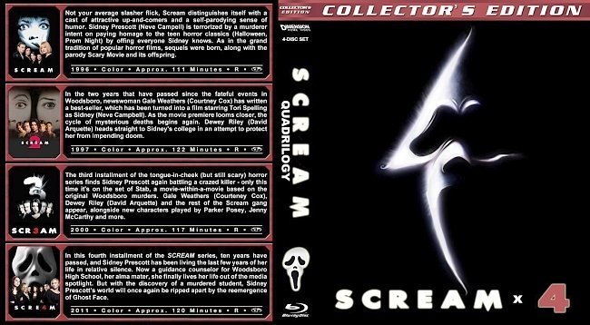 dvd cover Scream Collection1