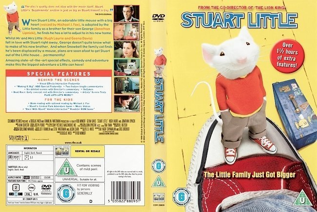dvd cover Stuart Little (1999) WS R2