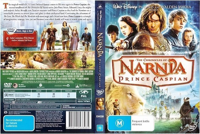 dvd cover The Chronicles of Narnia: Prince Caspian (2008) R4