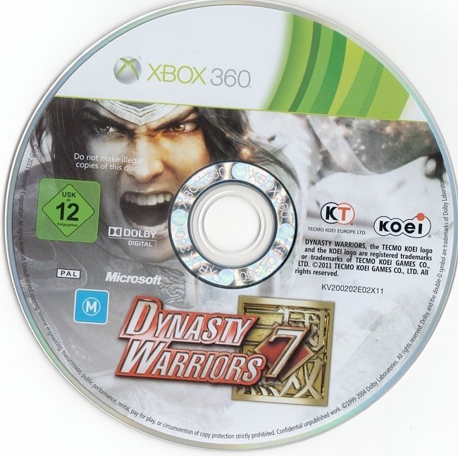 dvd cover Dynasty Warriors 7 (2011) PAL