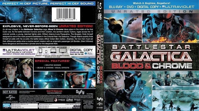 dvd cover Battlestar Galactica Blood & Chrome