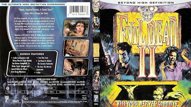 dvd cover Evil Dead 2 Bluray f