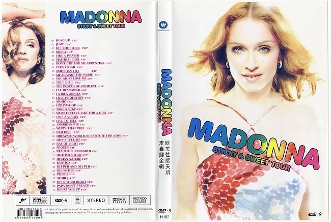 dvd cover Madonna - Sticky & Sweet Tour: Live (2009)