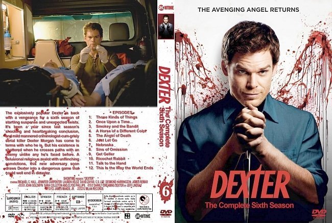 dvd cover Dexter: Season 6 version 1