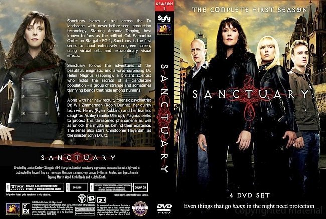 dvd cover Sanctuary Season 1
