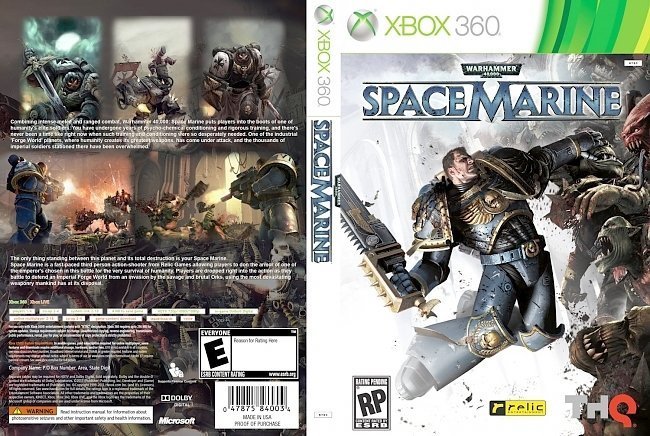 dvd cover Warhammer 40K Space Marines NTSC f