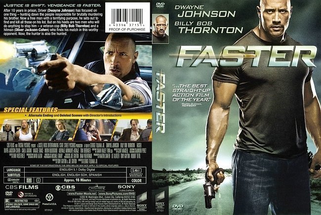 dvd cover Faster (2010) WS R1