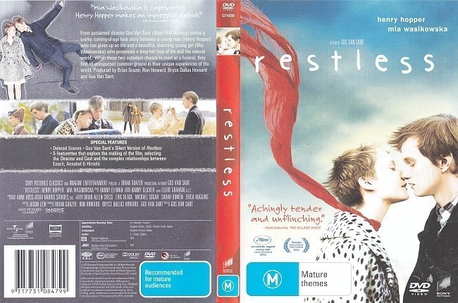 dvd cover Restless (2011) R4