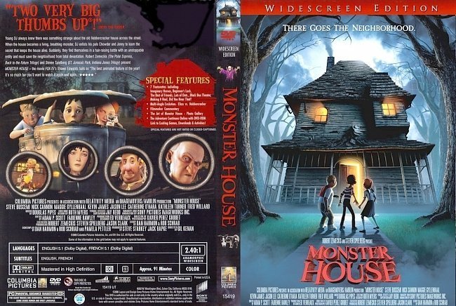 dvd cover Monster House