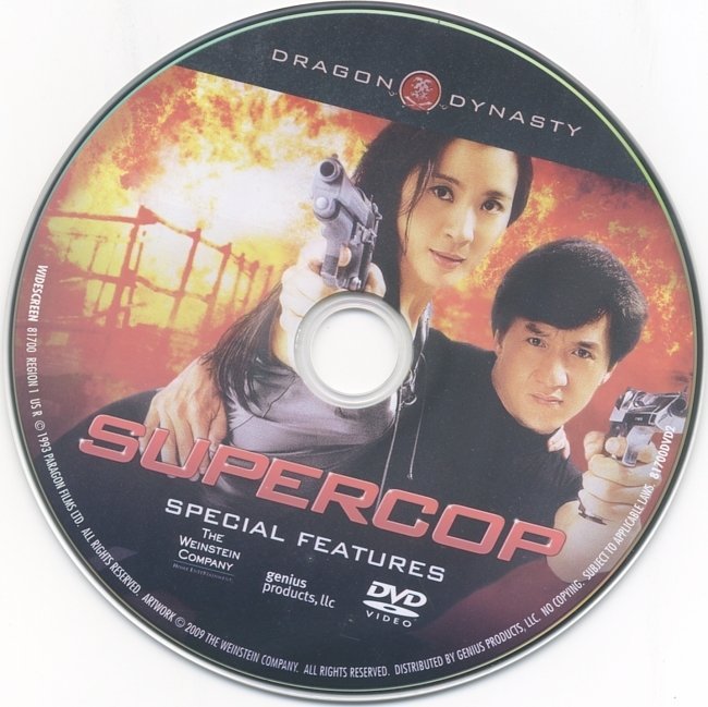 dvd cover Police Story 3: Supercop (1992) WS SE R1