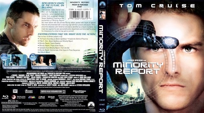 dvd cover Minority Report
