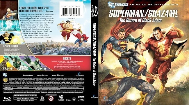 dvd cover Superman/Shazam! The Return Of Black Adam