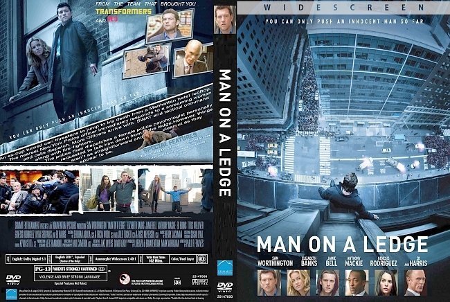 dvd cover Man On A Ledge