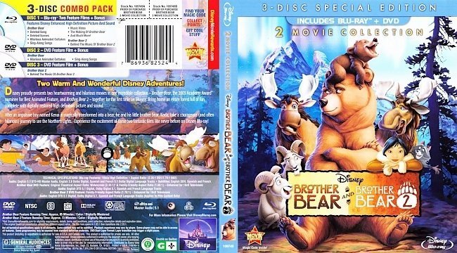 dvd cover Brother Bear
