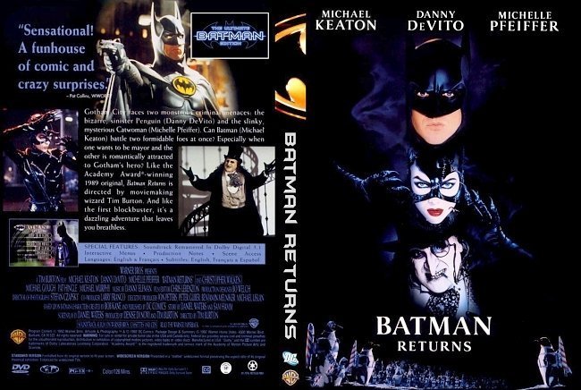 dvd cover Batman Returns