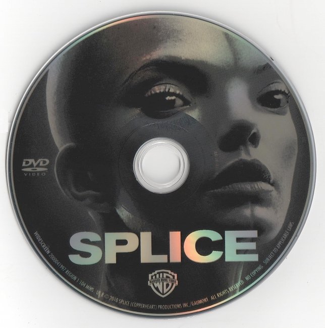 dvd cover Splice (2009) WS R1