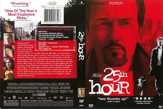 dvd cover 25th Hour (2002) WS R1