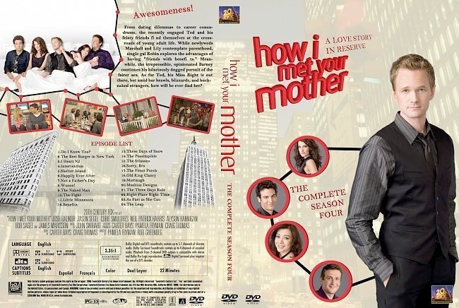 dvd cover How I Met Your Mother Season 4