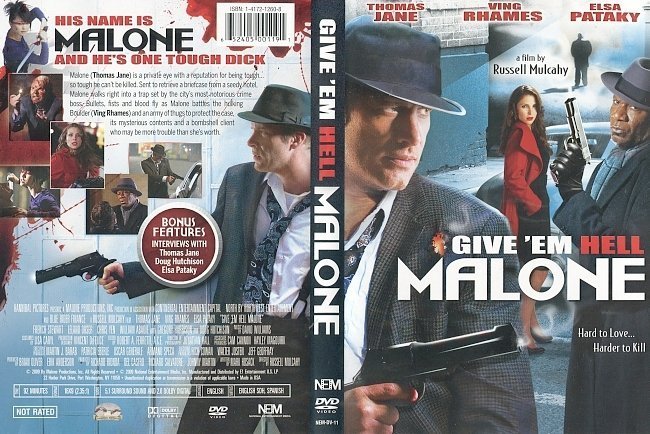 dvd cover Give 'Em Hell Malone (2009) R1