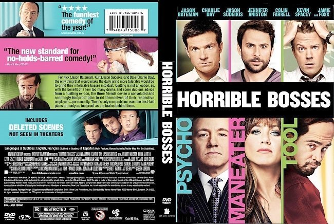 dvd cover Horrible Bosses (2011) R1