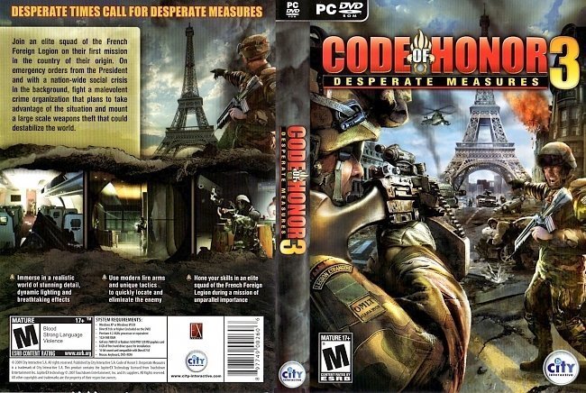 dvd cover Code Of Honor 3 NTSC f