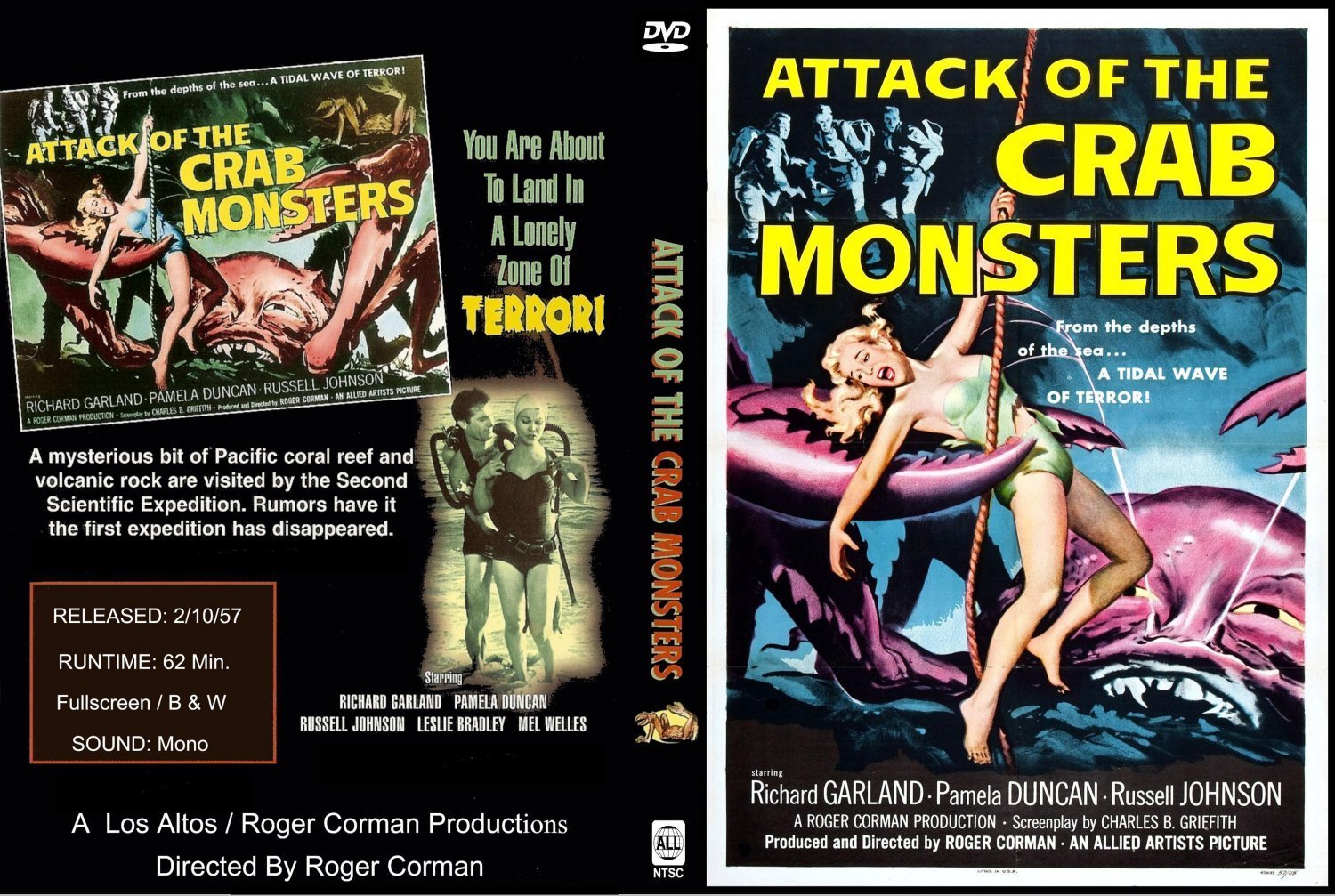 Attack Of The Crab Monsters Dvd Covers And Labels