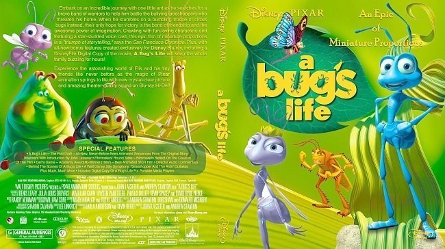 dvd cover A Bug's Life
