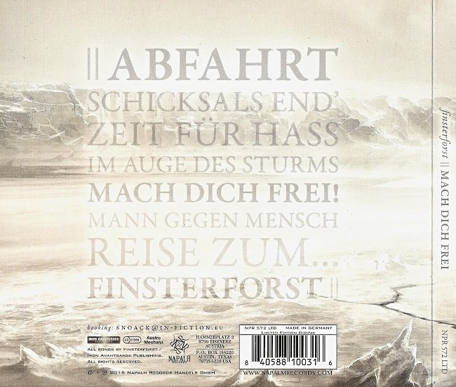 dvd cover Finsterforst - Mach Dich Frei