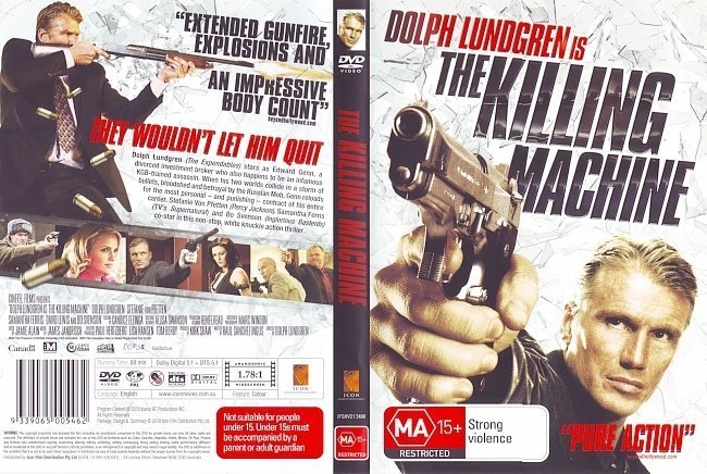 dvd cover Dolph Lundgren Is The Killing Machine (2010) WS R4