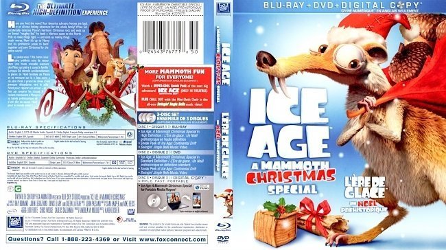 dvd cover Ice Age A Mammoth Christmas Special