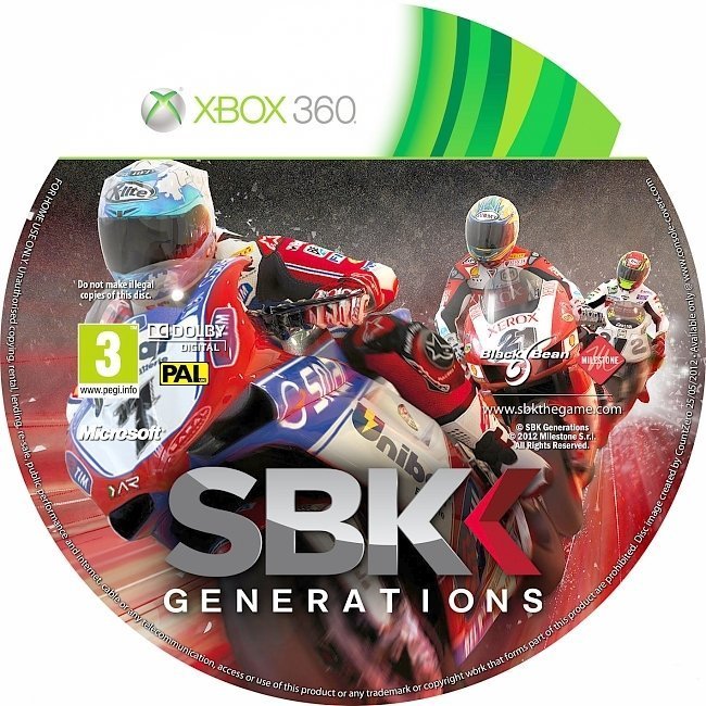dvd cover SBK Generations PAL