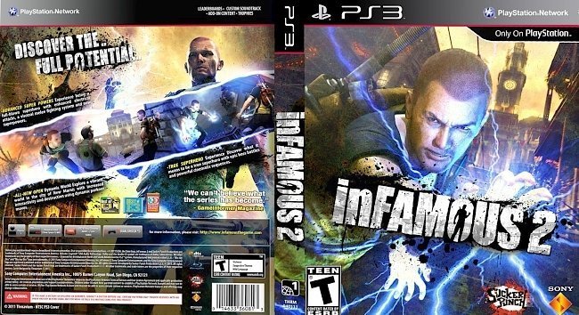 dvd cover inFAMOUS 2 NTSC f