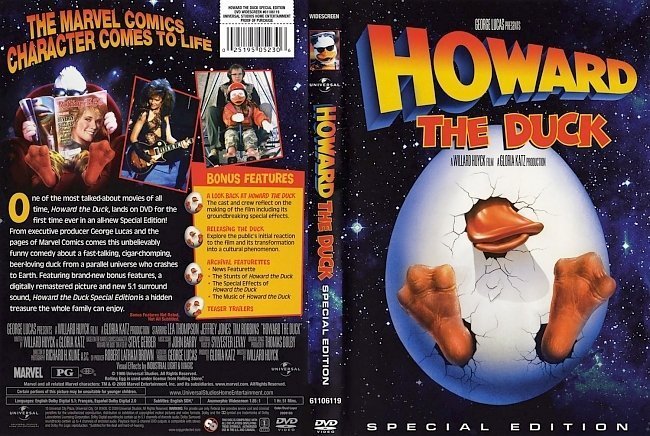 dvd cover Howard The Duck Special Edition Jmann770