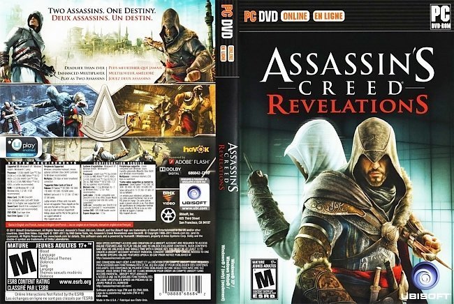 dvd cover Assassins Creed Revelations