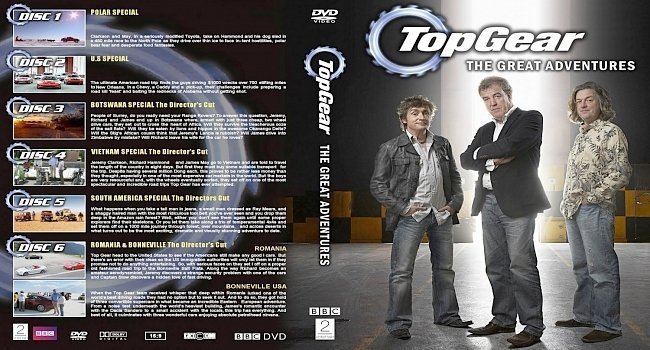 dvd cover Top Gear The Great Adventures
