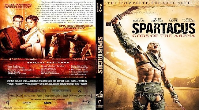 dvd cover Spartacus Gods of the Arena