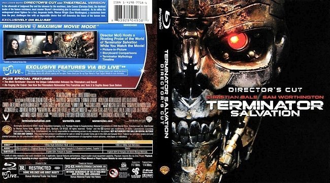 dvd cover Terminator Salvation Director' Cut