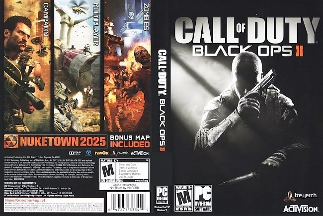 dvd cover Call Of Duty Black Ops II
