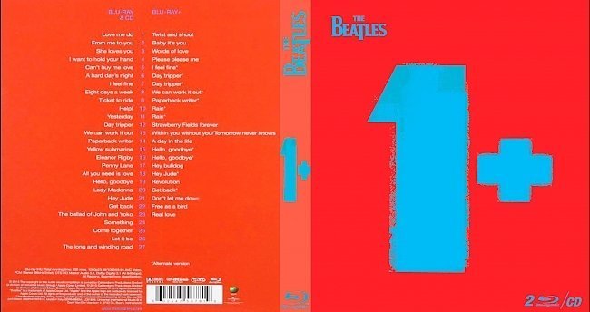 dvd cover The Beatles 1+ Blu-Ray