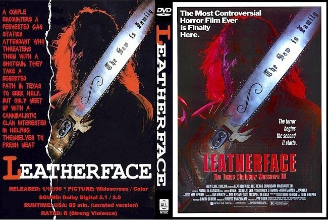 dvd cover Leatherface